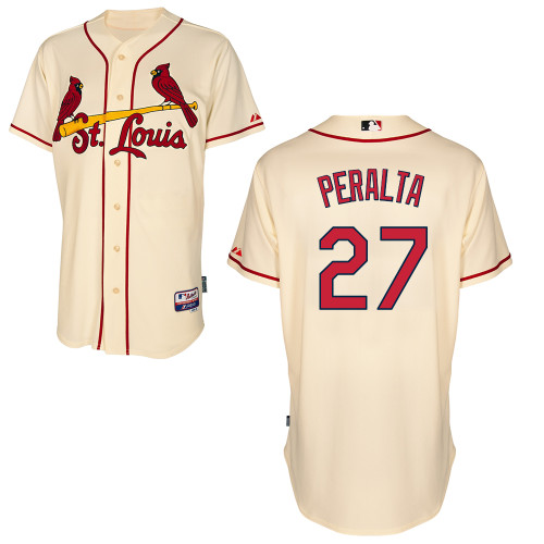 Jhonny Peralta #27 MLB Jersey-St Louis Cardinals Men's Authentic Alternate Cool Base Baseball Jersey